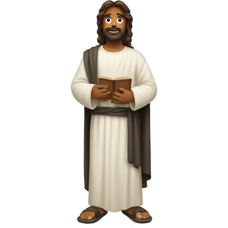 to stand at the feet of Christ emoji