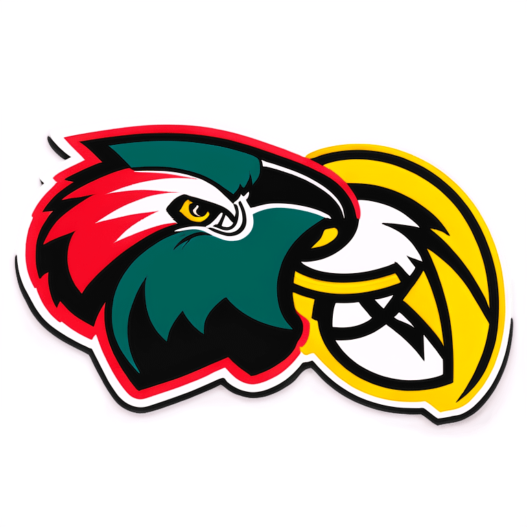 Football with Chiefs and Eagles  emoji