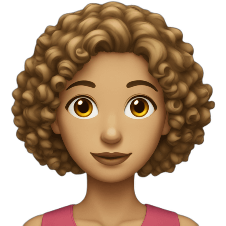 Persian curly haired woman emoji