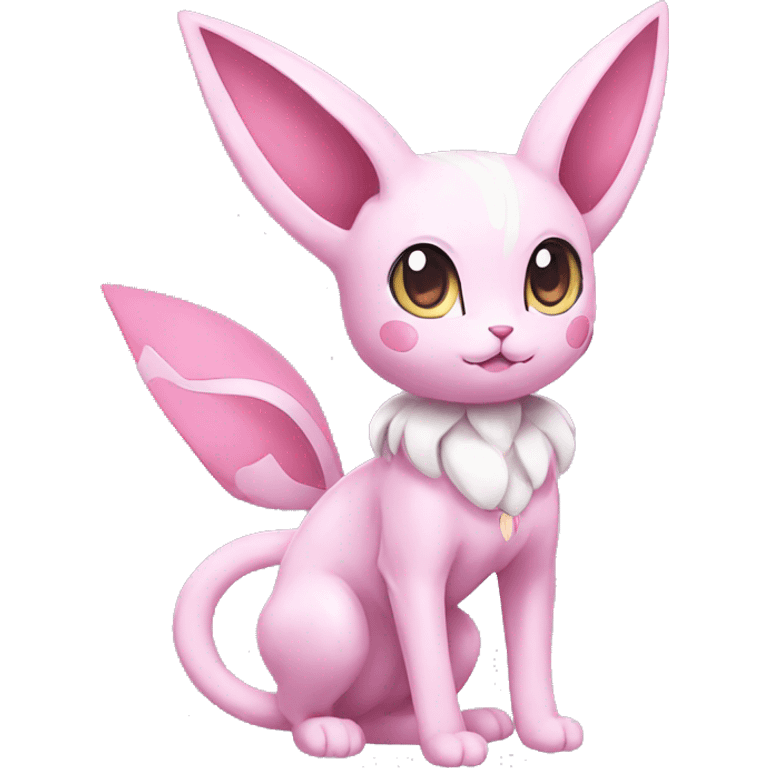 Kawaii Sylveon-Mew-Espeon-Pokémon full body emoji