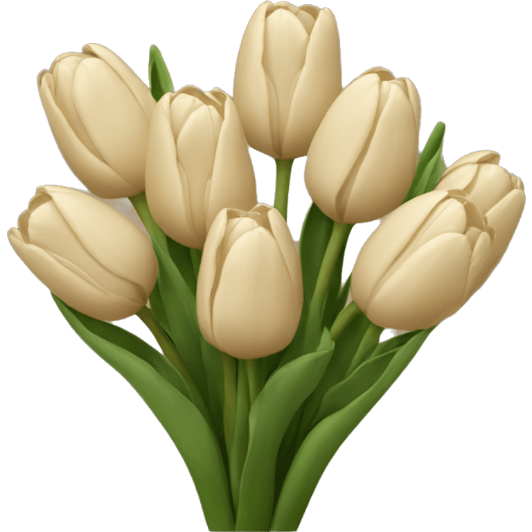 bunch of beige tulips  emoji