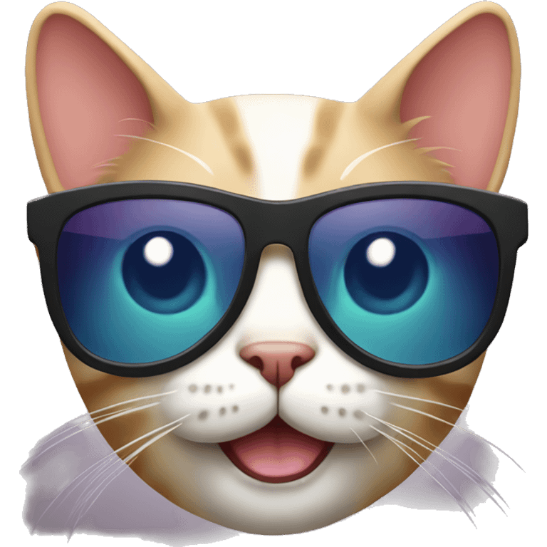 Cat with sunglasses emoji