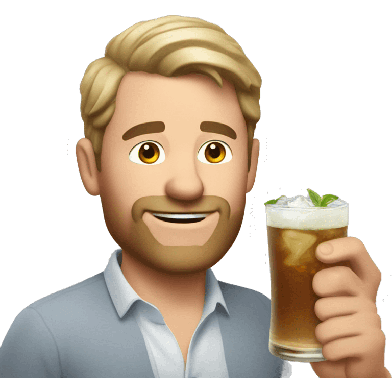 40 year old white dude drinking a Moscow mule emoji