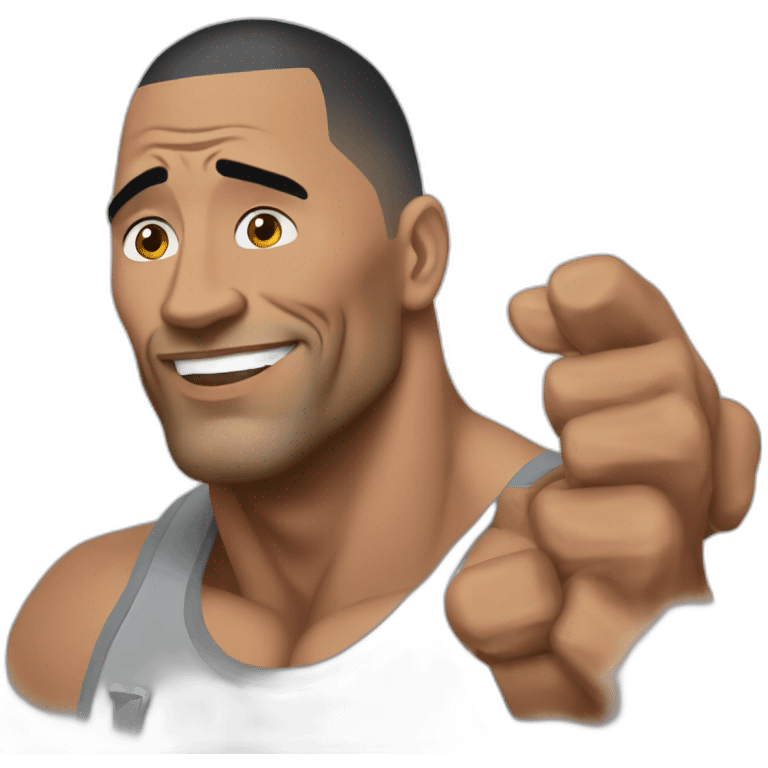 the rock johnson emoji