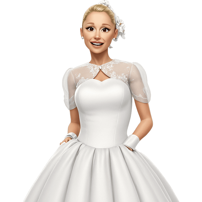 realistic bride styled portrait emoji