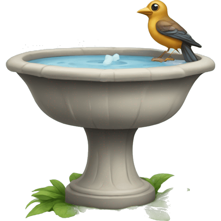 Bird bath emoji