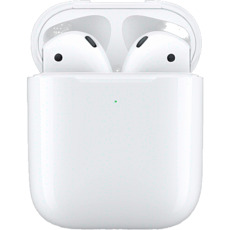 AirPods in  white case emoji