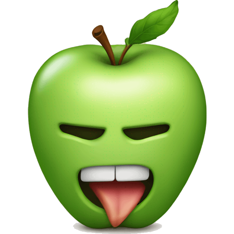 Bitten apple emoji