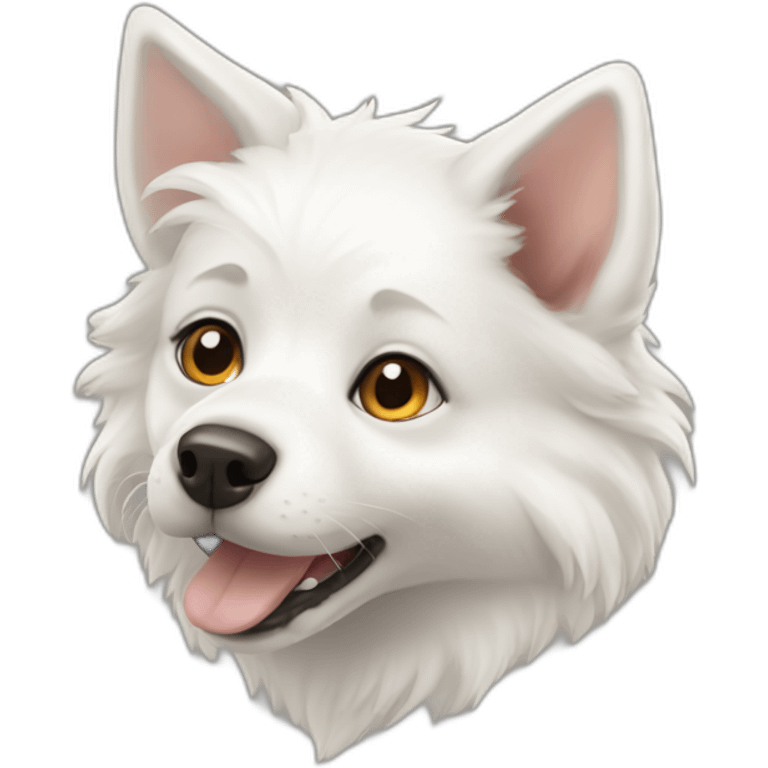 white puppy fox emoji