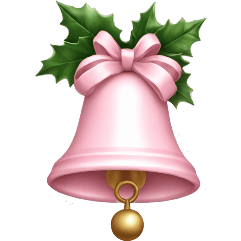 christmas bell pale pink mood emoji