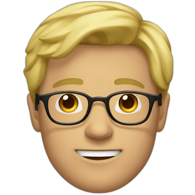 Quentin fitamant, a blond man with round glasses emoji