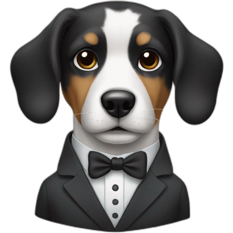 dog whit suit emoji