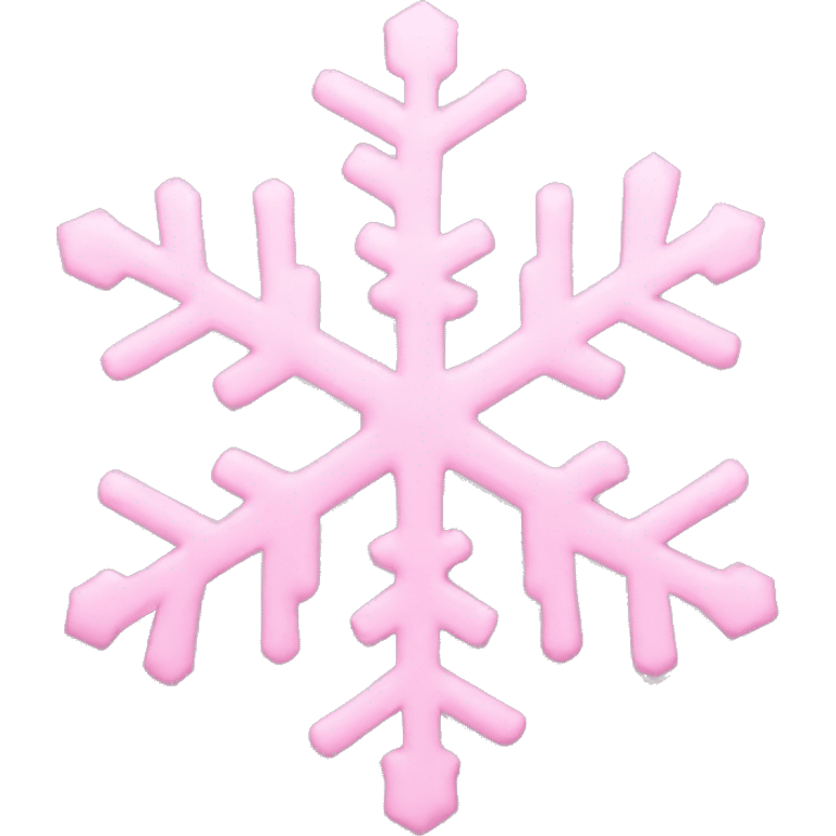 pastel pink snowflake  emoji