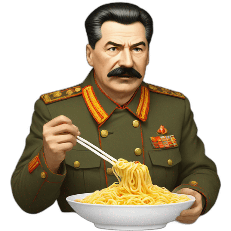 stalin eating noodles emoji