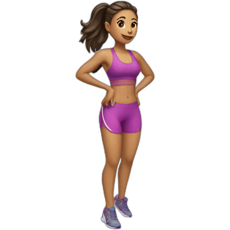 Girl fitness emoji