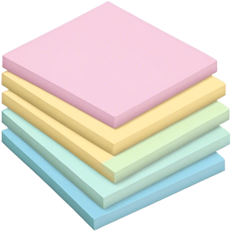 pastel sticky notes emoji