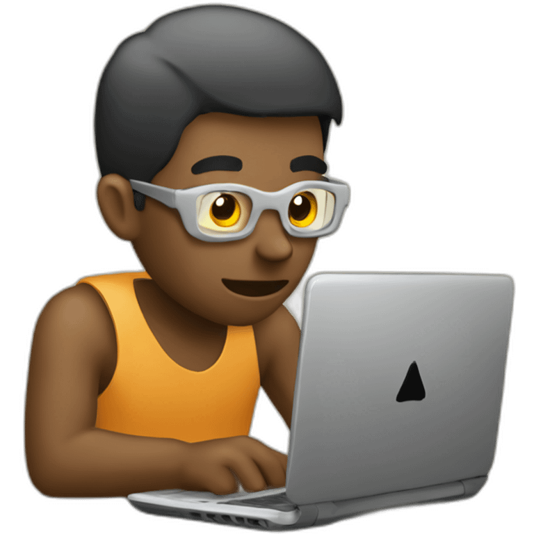 guy coding in php emoji