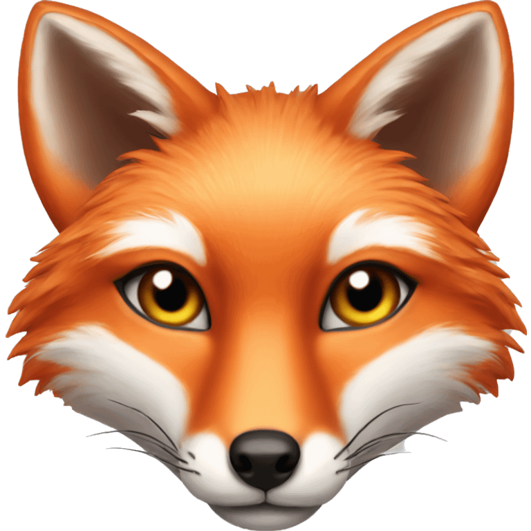 lush red fox face with hearts in eyes and  female  emoji