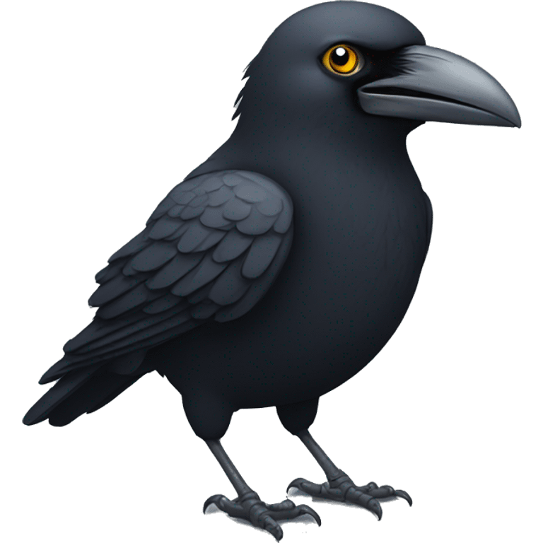 a crow with a t-shirt emoji