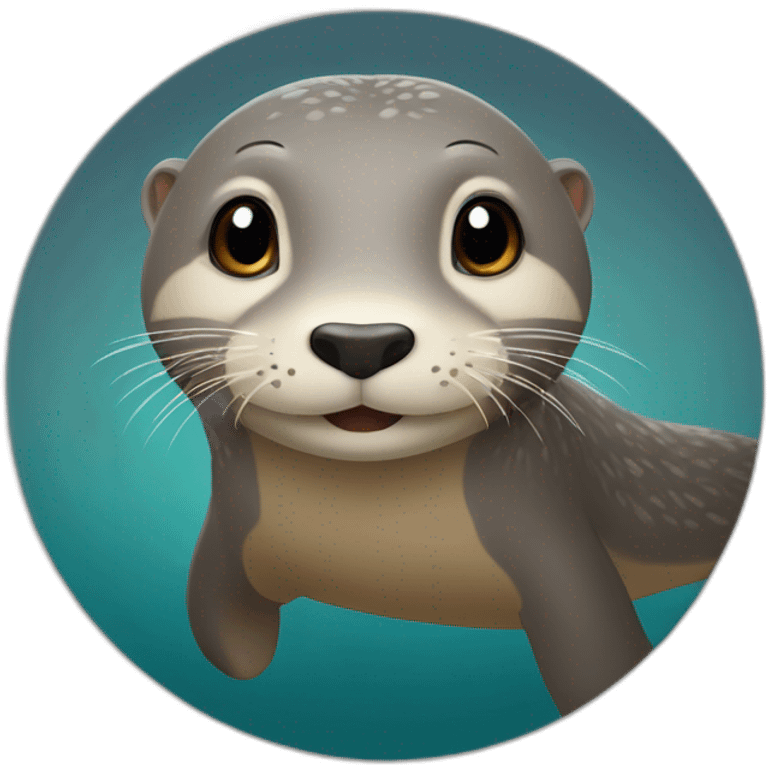 loutre sur un éléphant emoji