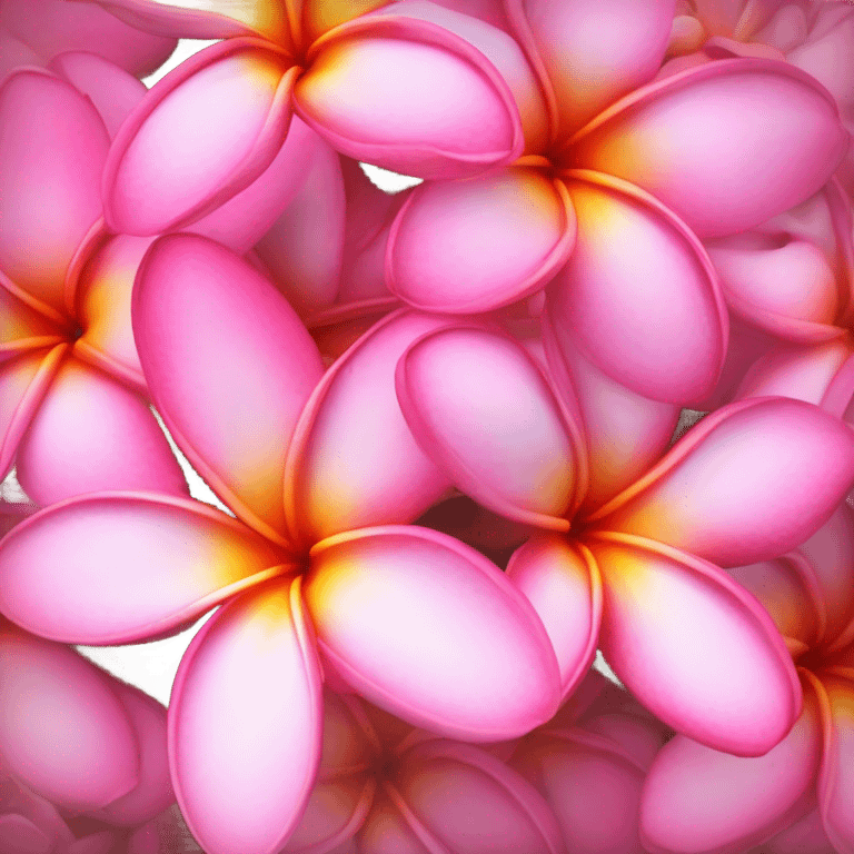 all pink plumeria emoji