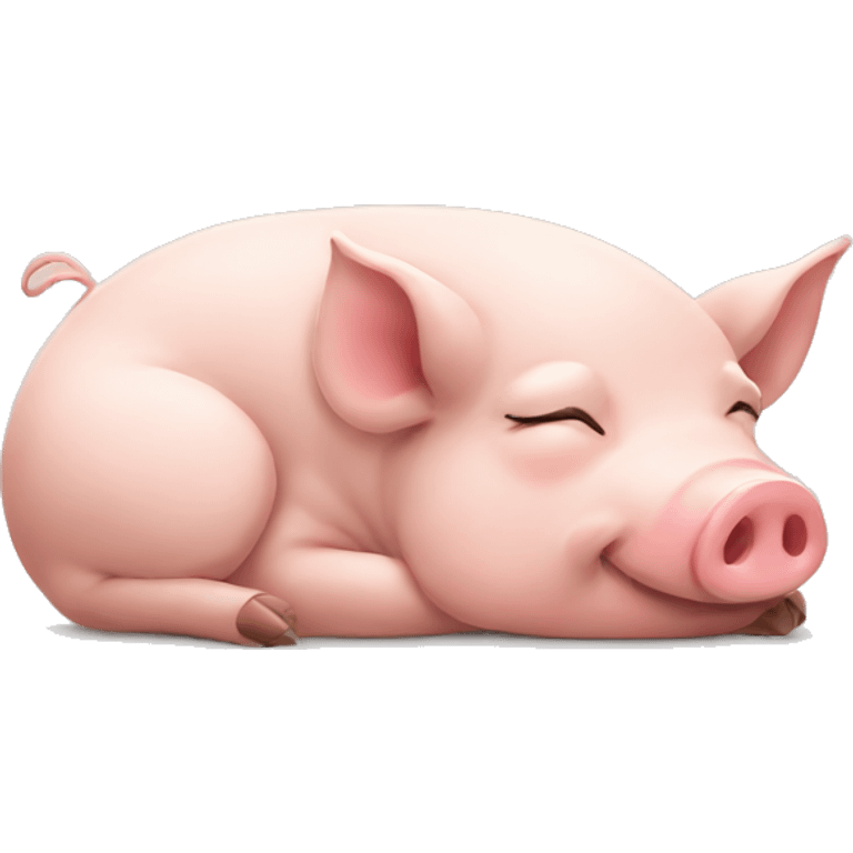 pig sleeping emoji