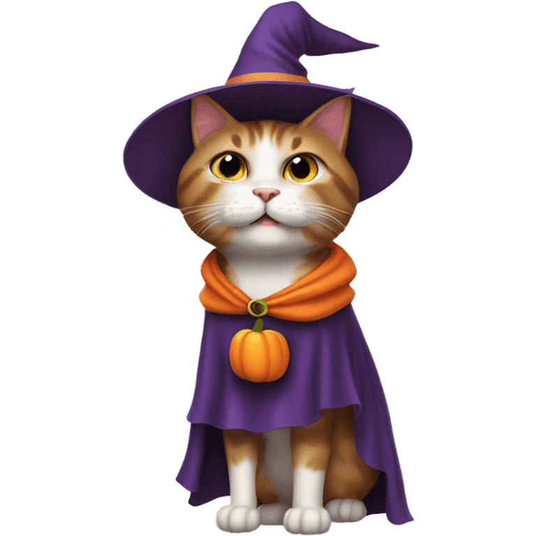 Cat In a Halloween Costume  emoji