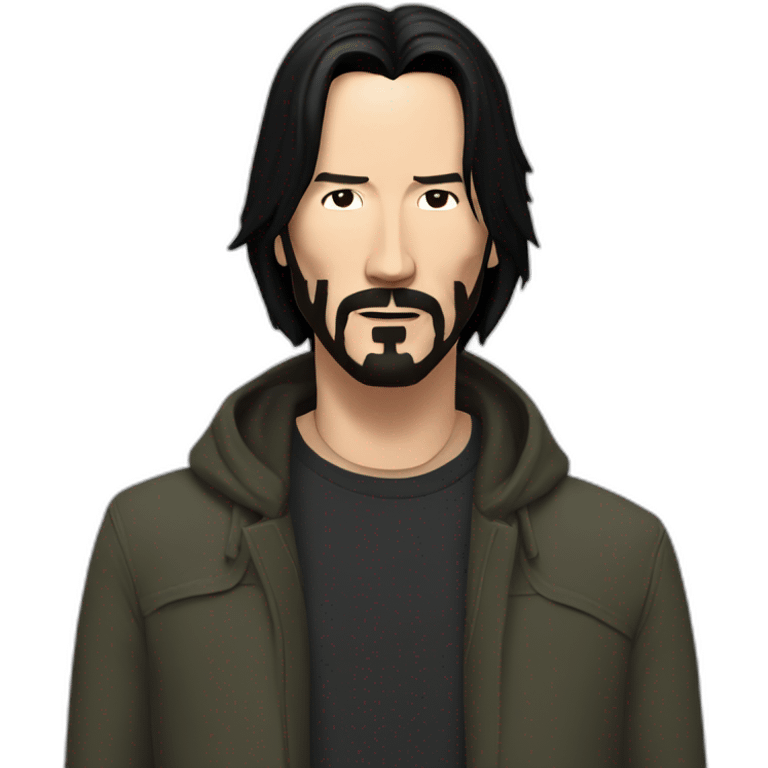 Keanu Reeves cyber emoji