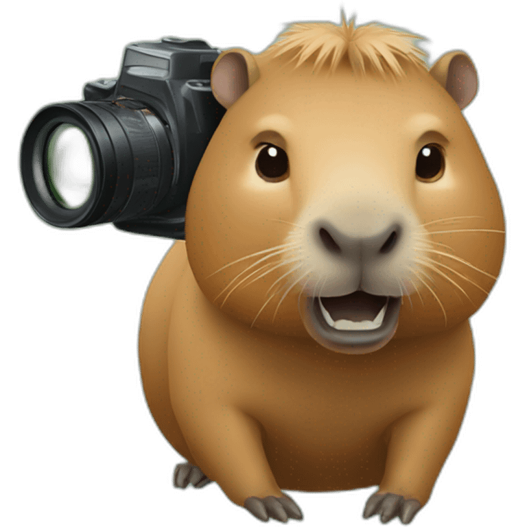 capybara with camera emoji