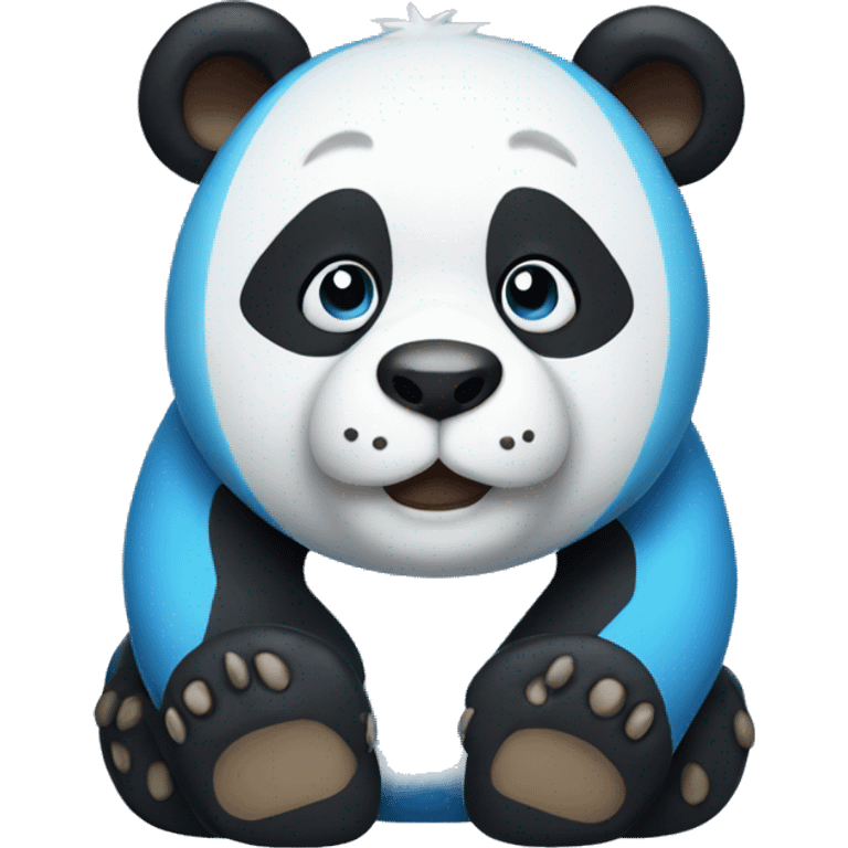 blue panda emoji