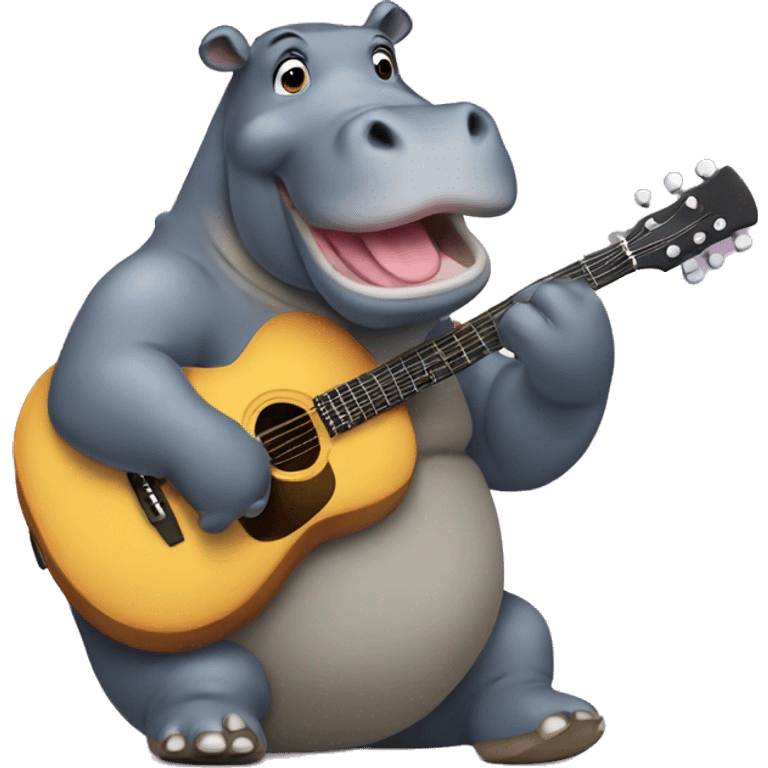 hippopotamus singer emoji