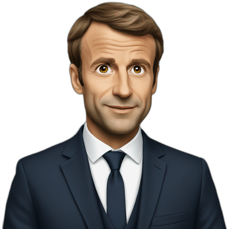 Emanuel Macron par terre  emoji