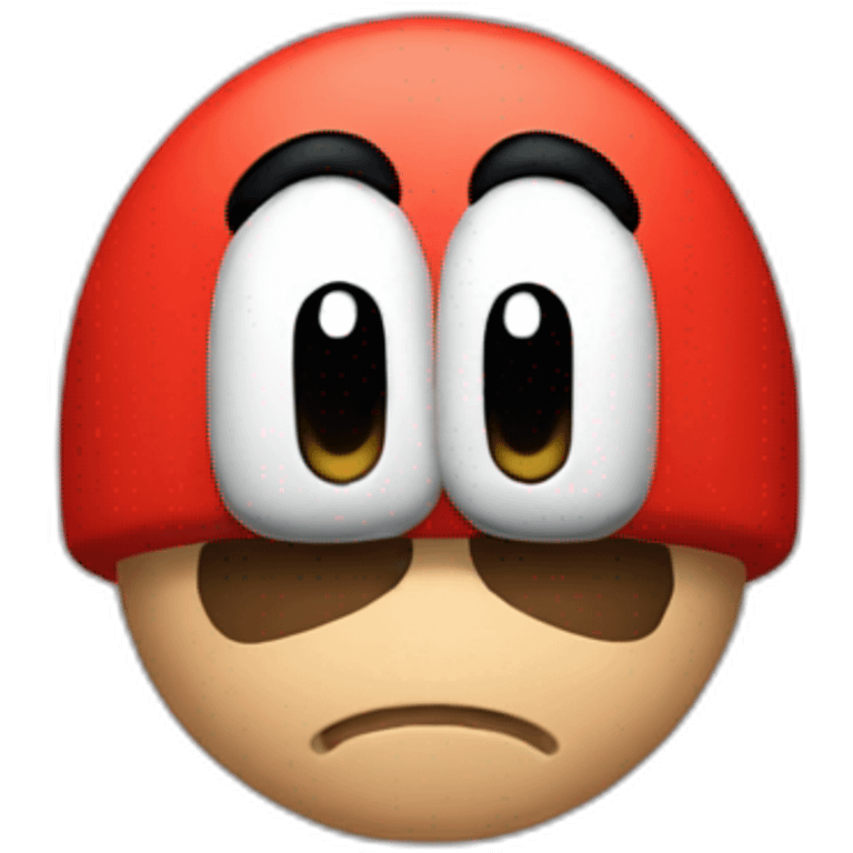 super mario extremely tired emoji