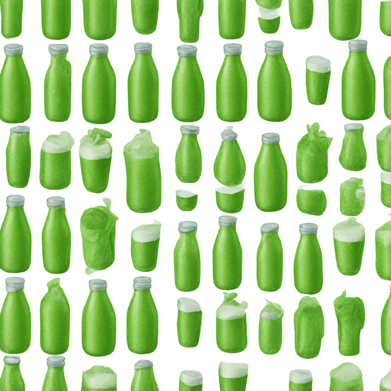 Bottled green juice emoji