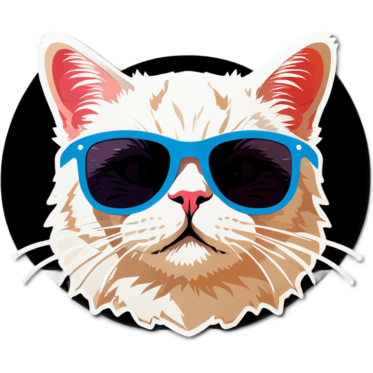 Cat with sunglasses emoji