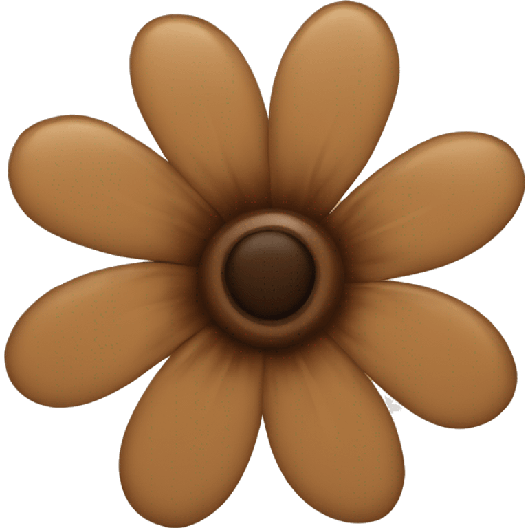 Brown flower emoji