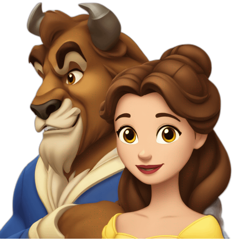 beauty and the beast belle emoji