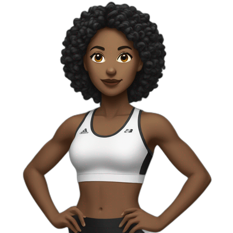 Beautiful Black women sport emoji