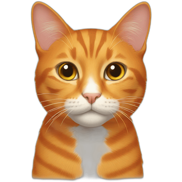 An orange cat emoji