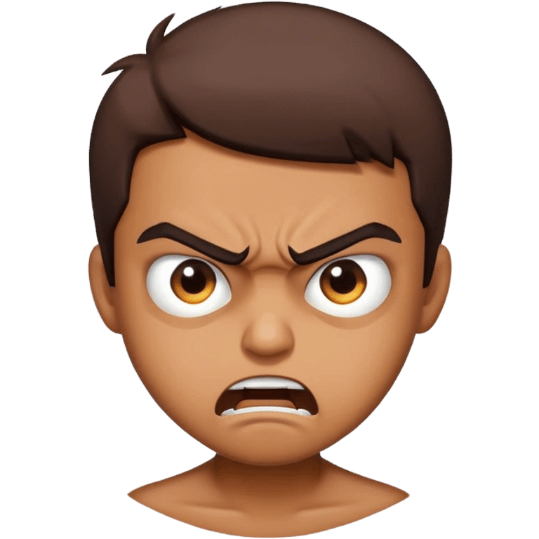 angry Brown boy  emoji