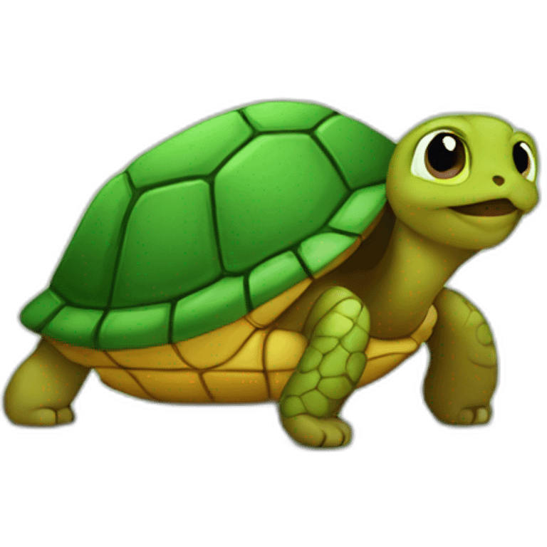 Chat sur tortue  emoji