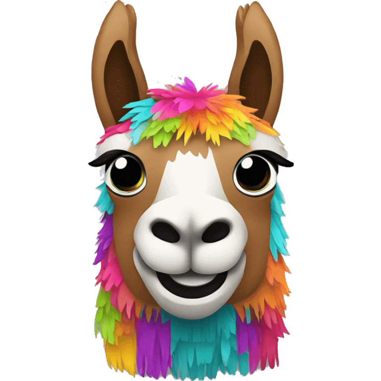 colorful llama-shaped pinata emoji