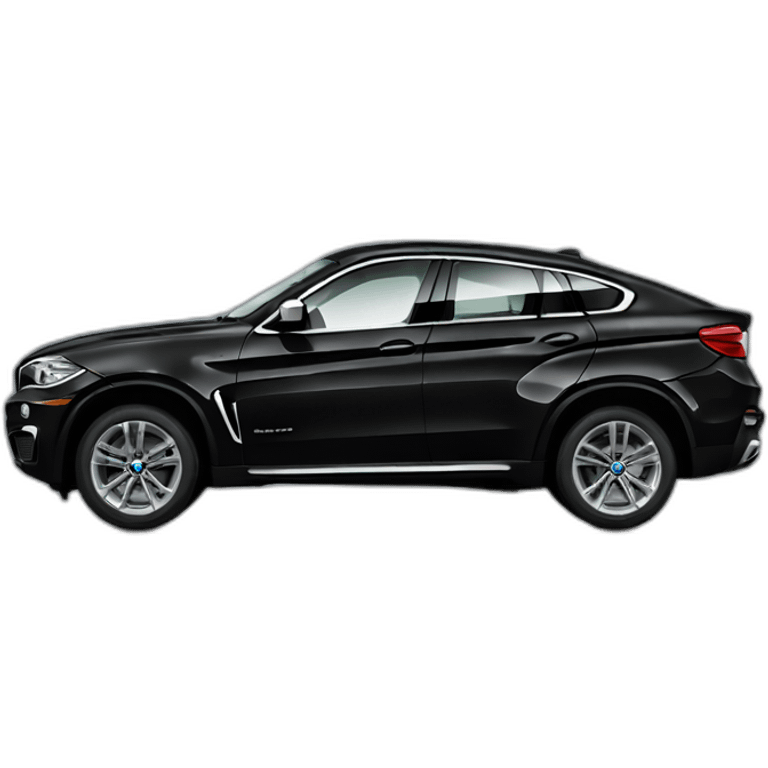 one black bmw x6 emoji