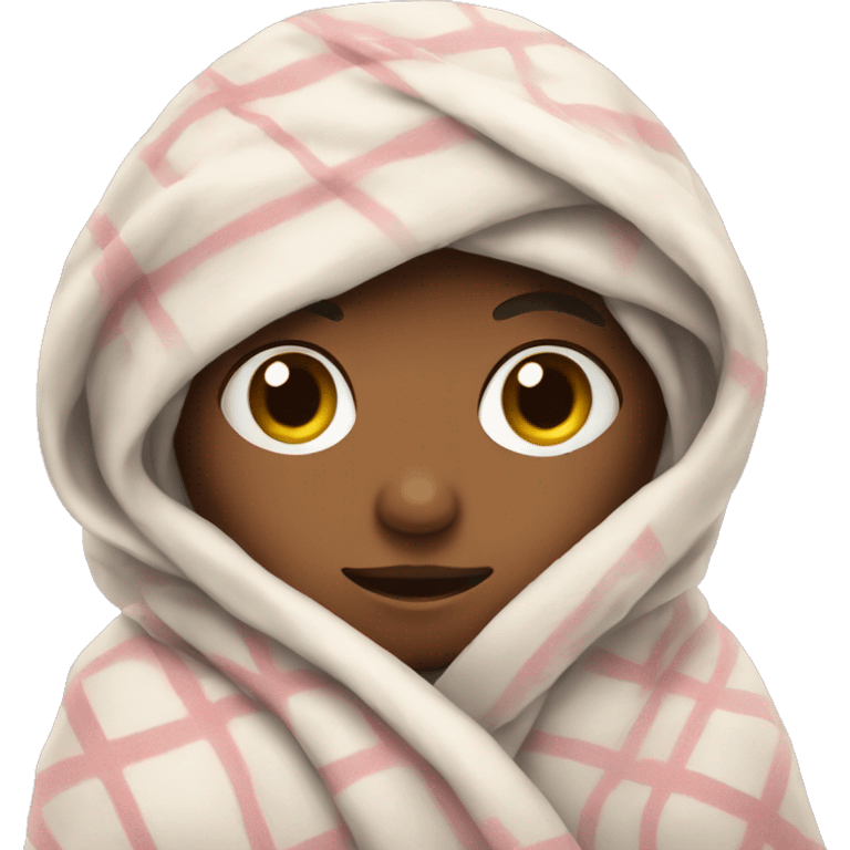 Girl wrapped in blanket  emoji