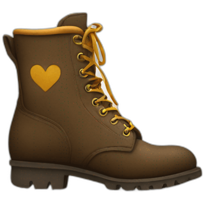 Scuffed boot emoji