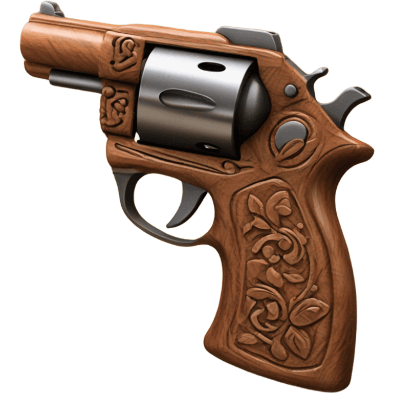 Wood pistol emoji