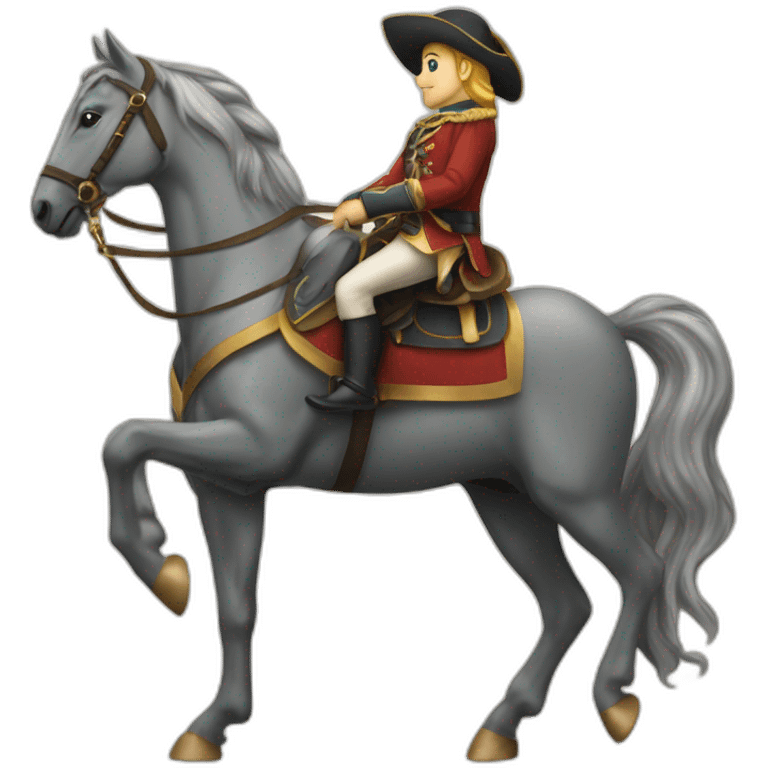 Cheval sur dauphin emoji