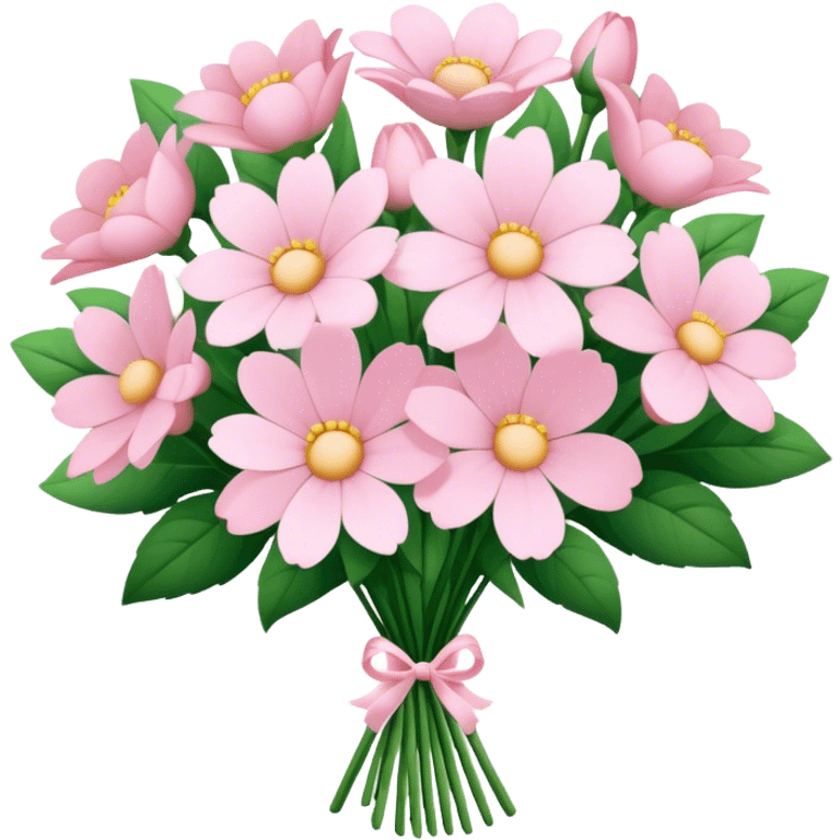 pale pink flower bouquet 🌸 emoji