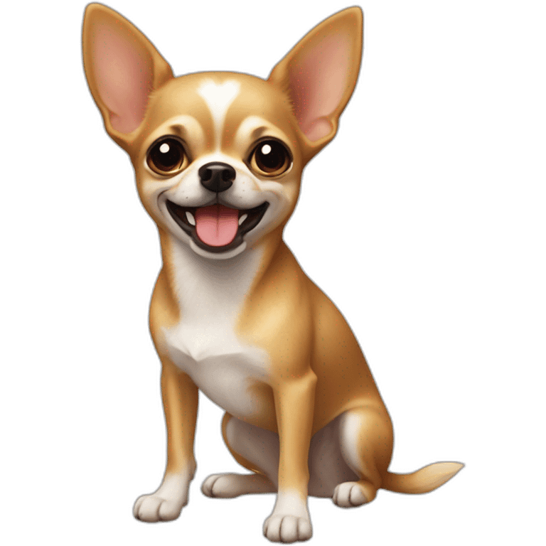 Perro Chihuahua gruñón emoji