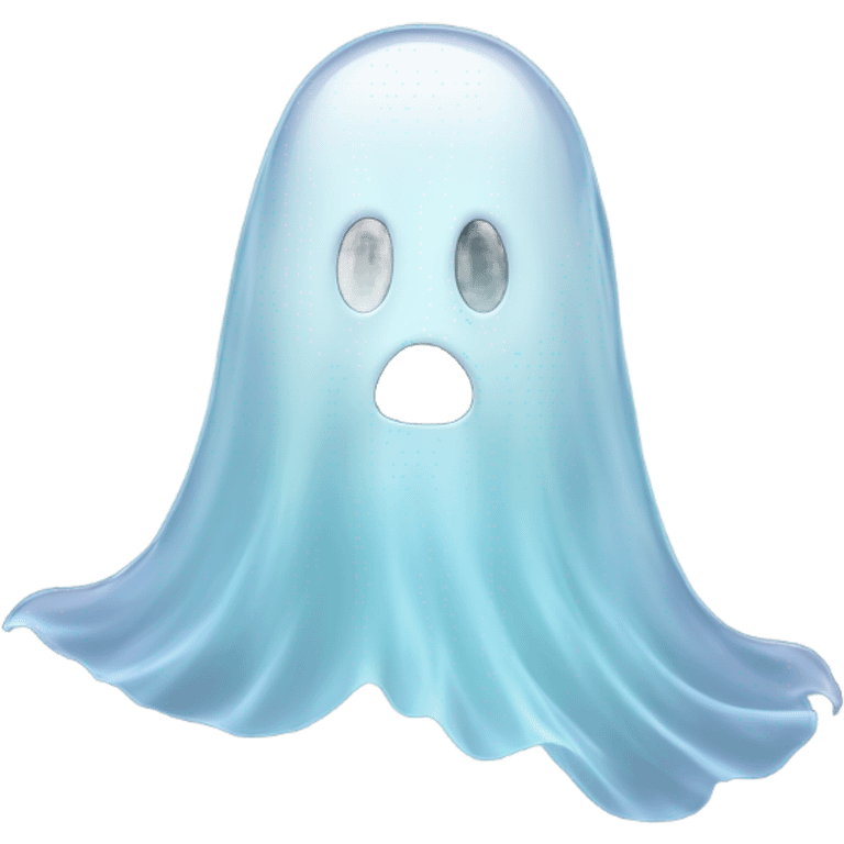 transparent ghost shape, ethereal emoji